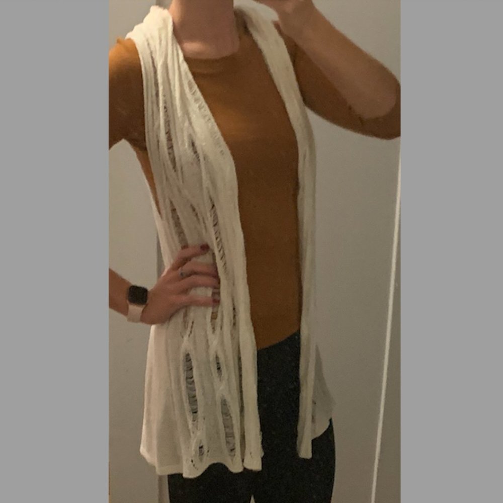 Fever Sleeveless Open Cardigan